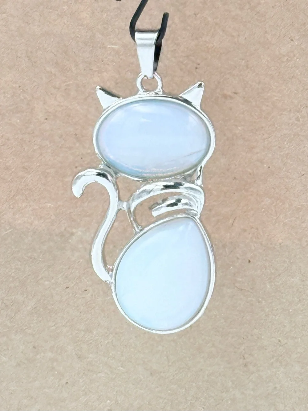 Opalescent Cat Pendant - NEW